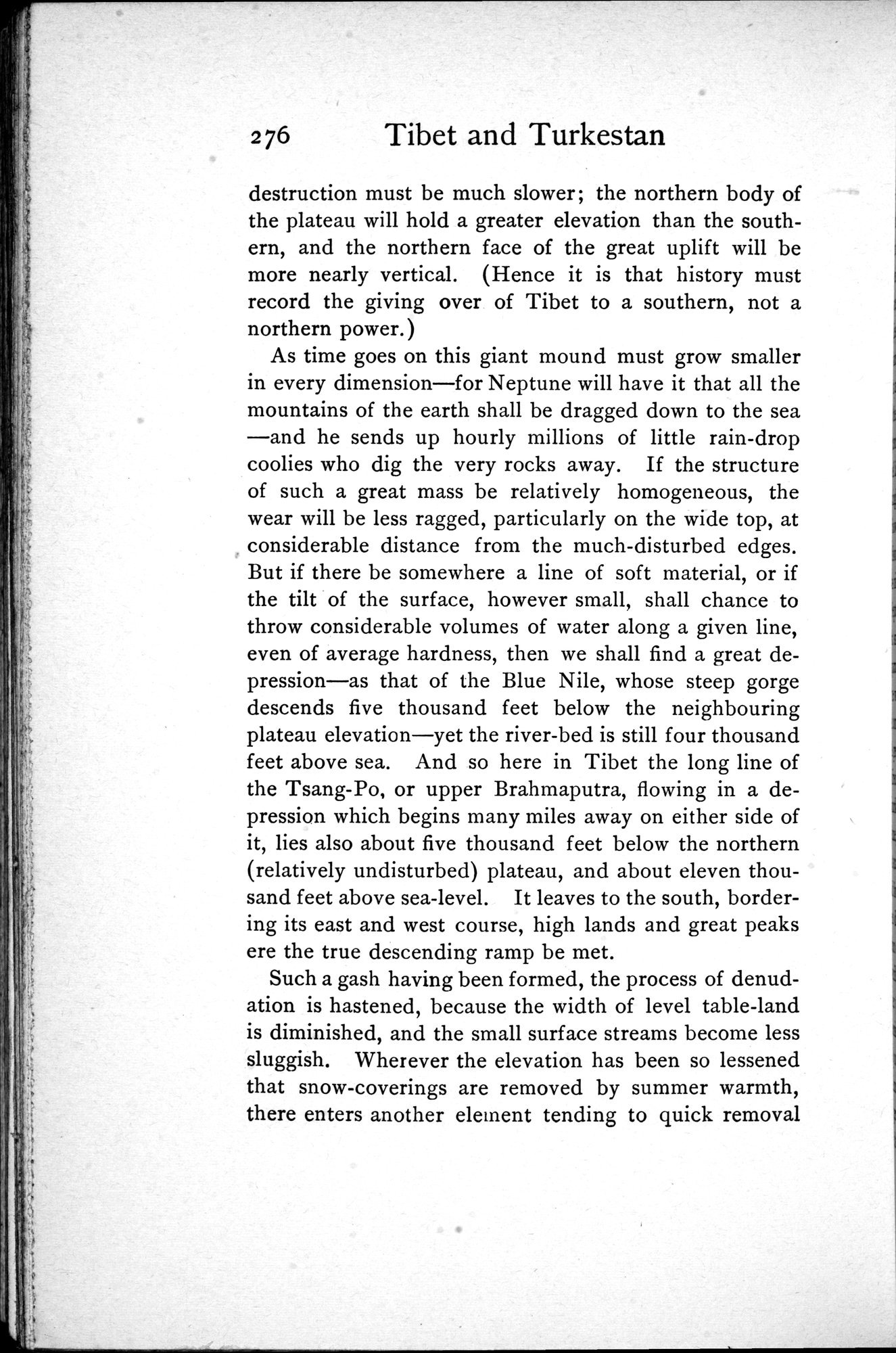 Tibet and Turkestan : vol.1 / 414 ページ（白黒高解像度画像）