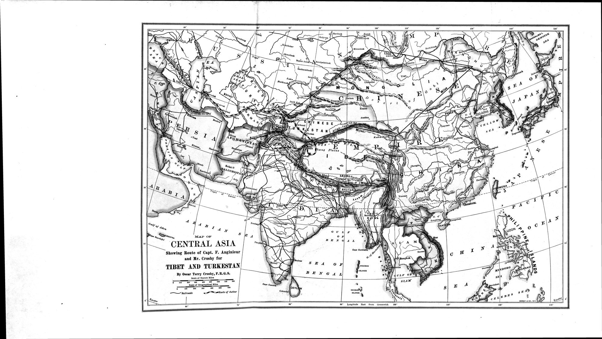 Tibet and Turkestan : vol.1 / 463 ページ（白黒高解像度画像）