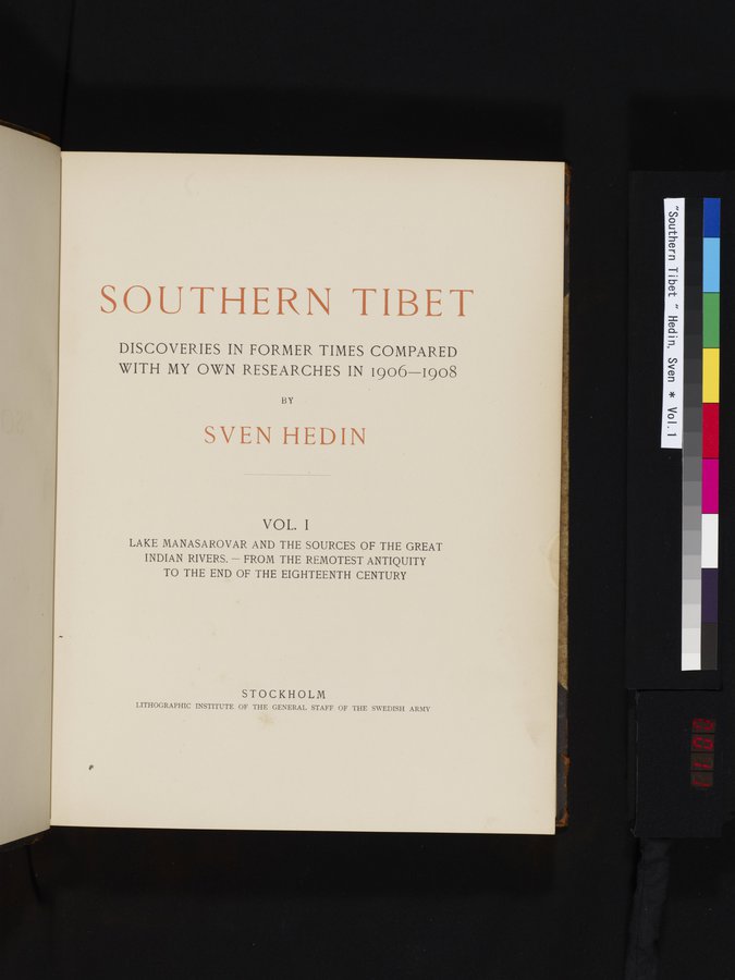 Southern Tibet : vol.1 / 11 ページ（カラー画像）