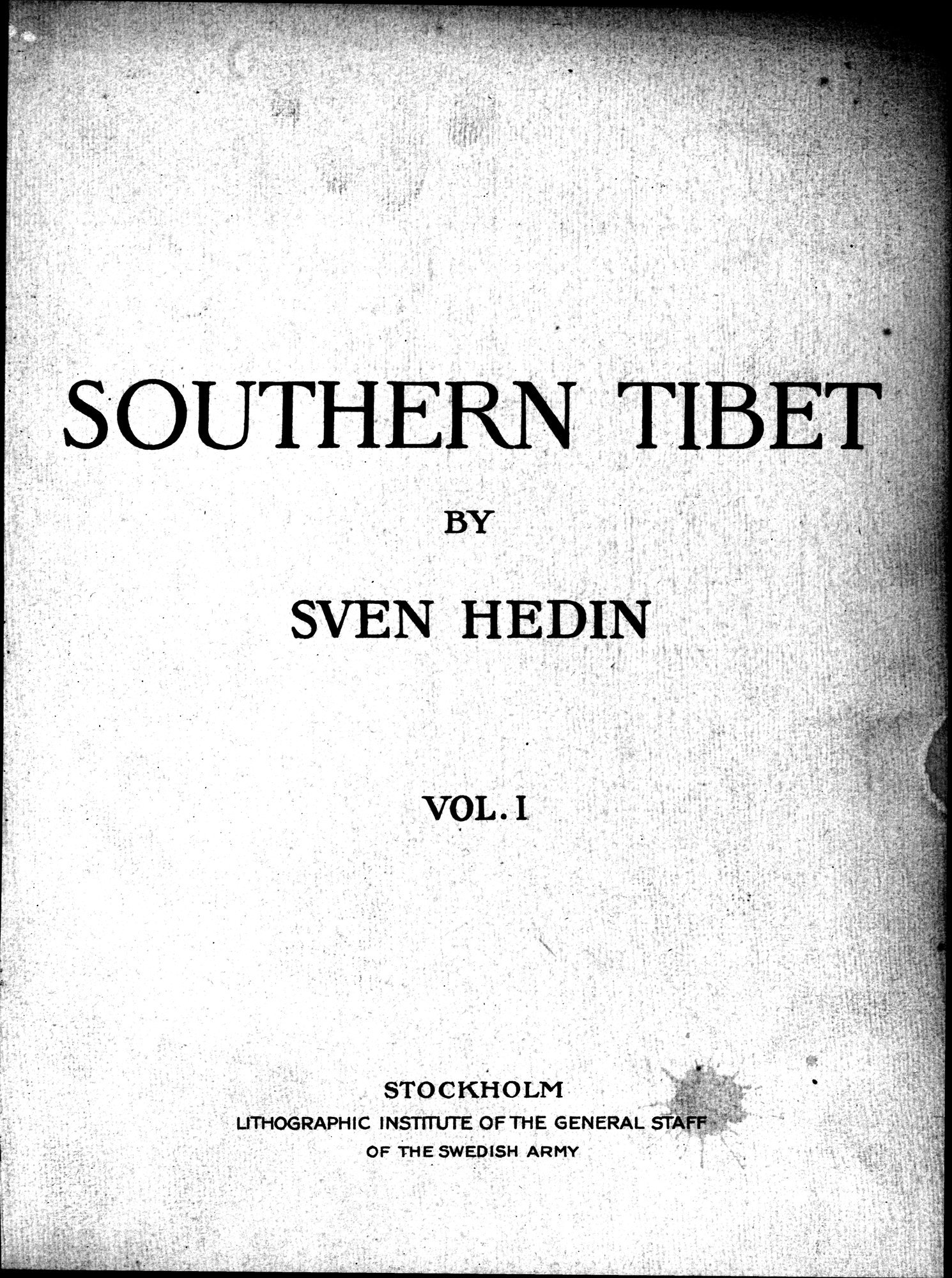 Southern Tibet : vol.1 / 7 ページ（白黒高解像度画像）