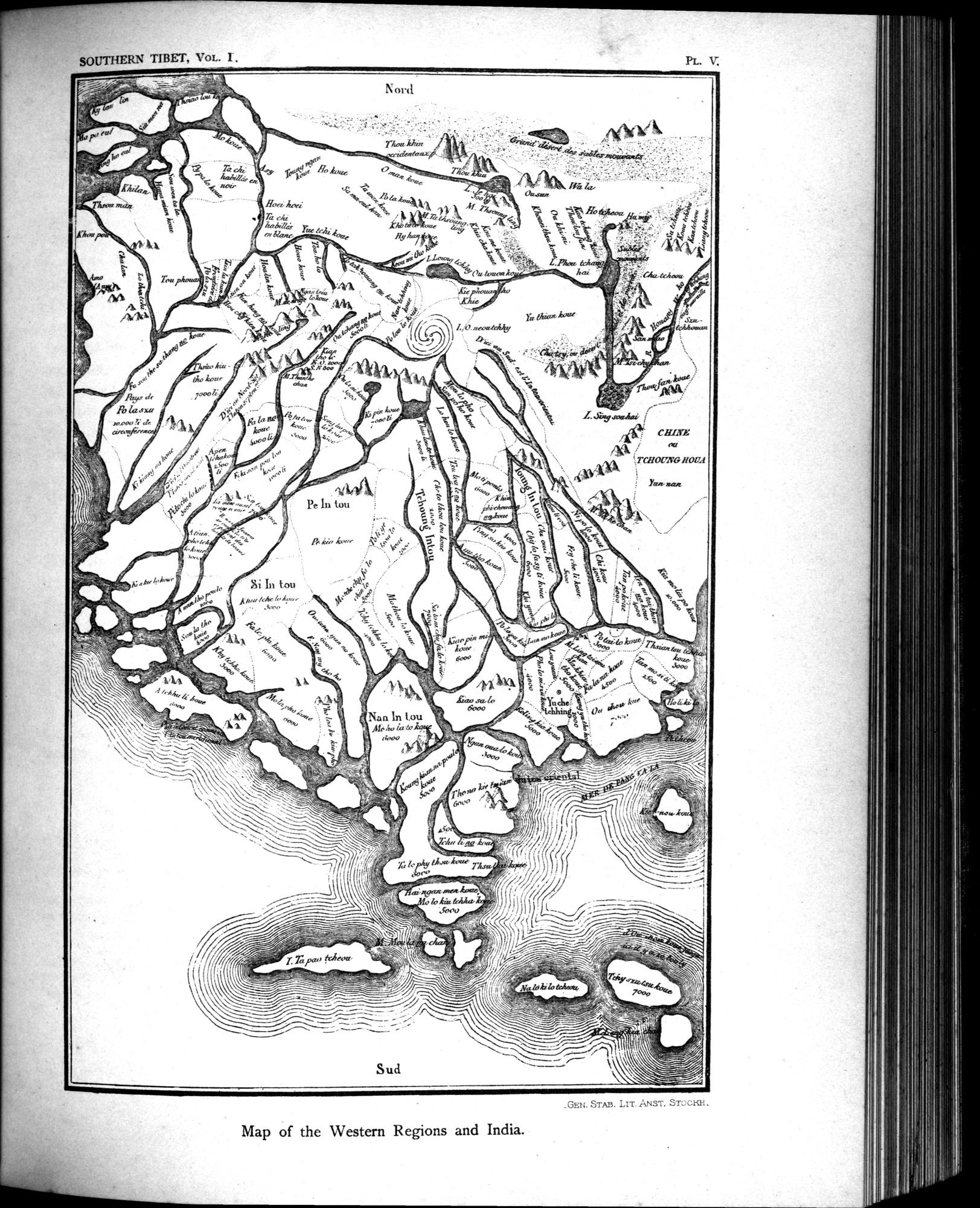 Southern Tibet : vol.1 / 135 ページ（白黒高解像度画像）