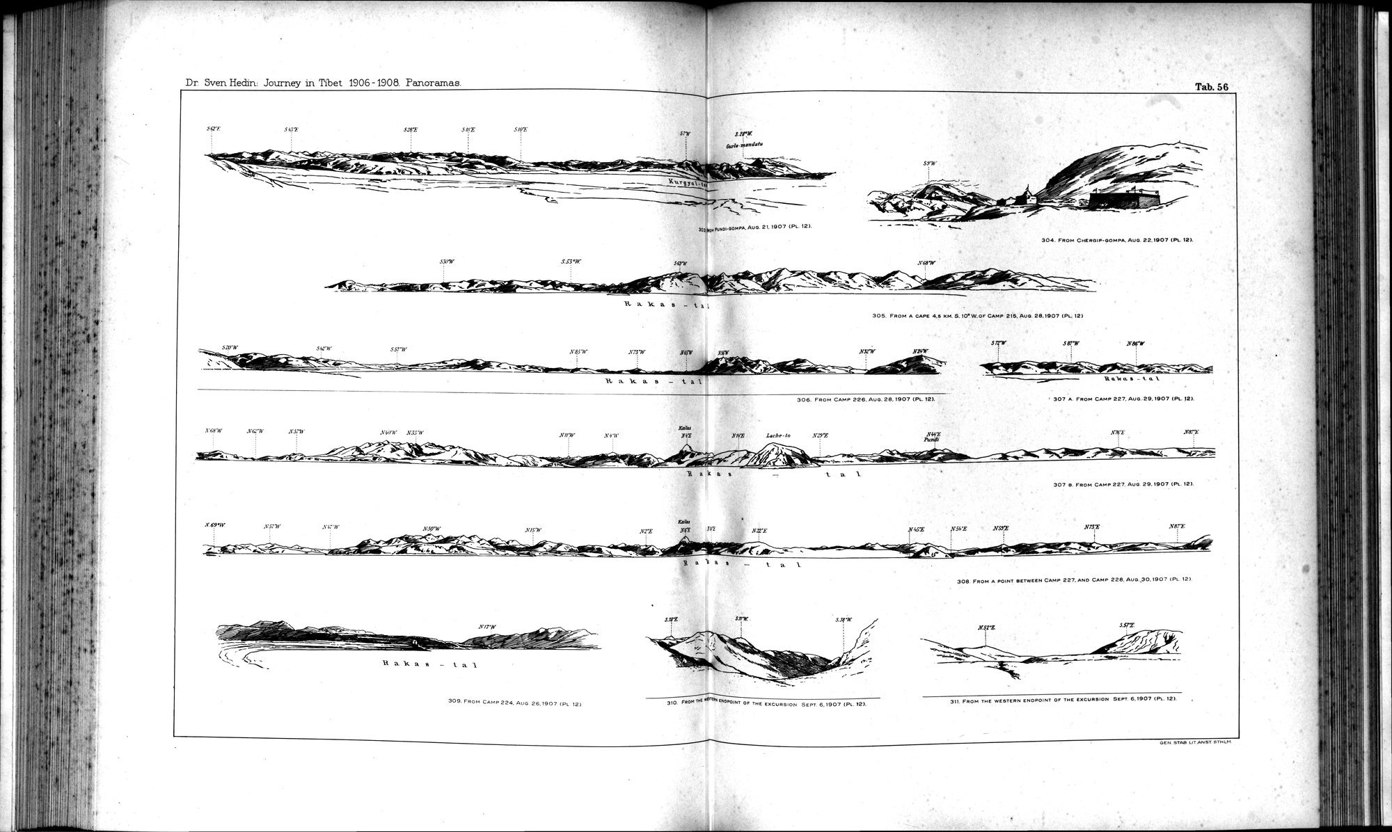 Southern Tibet : vol.10 / 124 ページ（白黒高解像度画像）