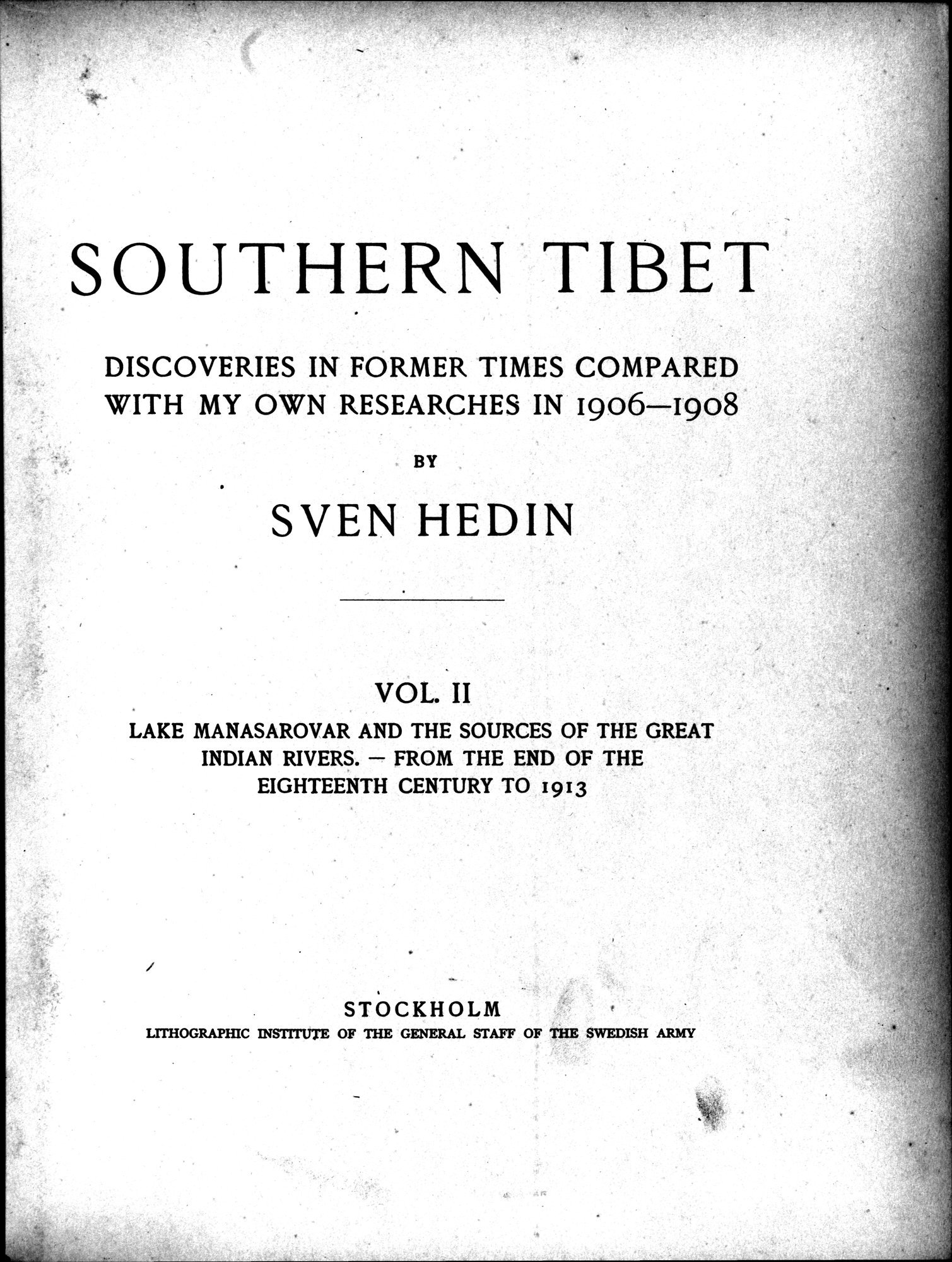 Southern Tibet : vol.2 / 11 ページ（白黒高解像度画像）