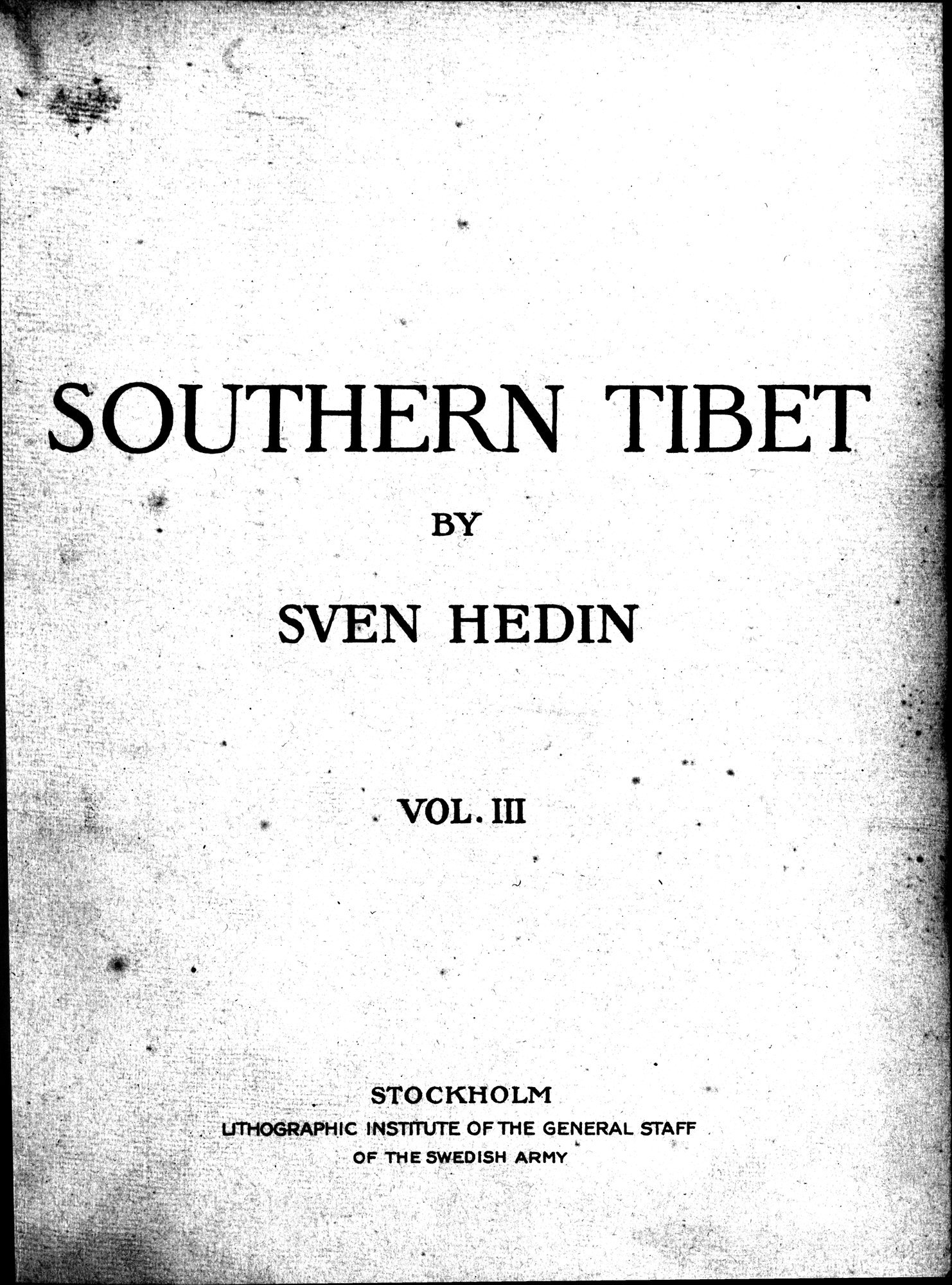 Southern Tibet : vol.3 / 7 ページ（白黒高解像度画像）