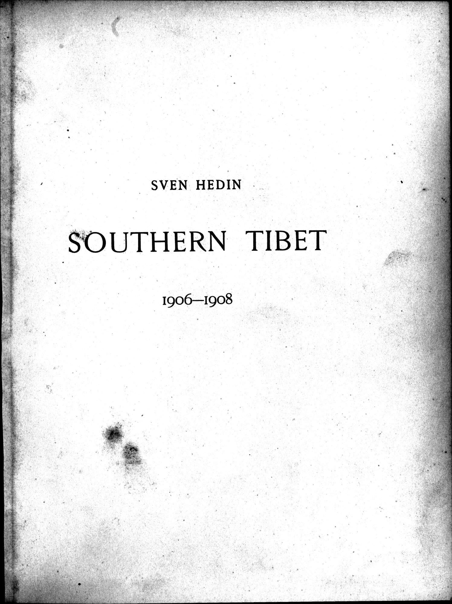 Southern Tibet : vol.3 / 9 ページ（白黒高解像度画像）