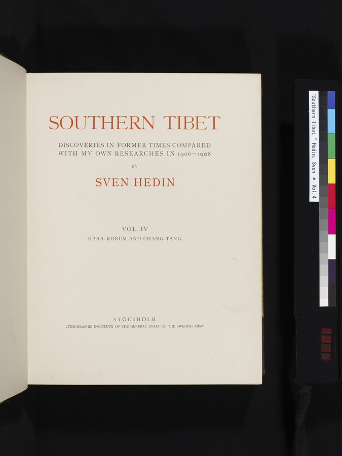 Southern Tibet : vol.4 / 11 ページ（カラー画像）