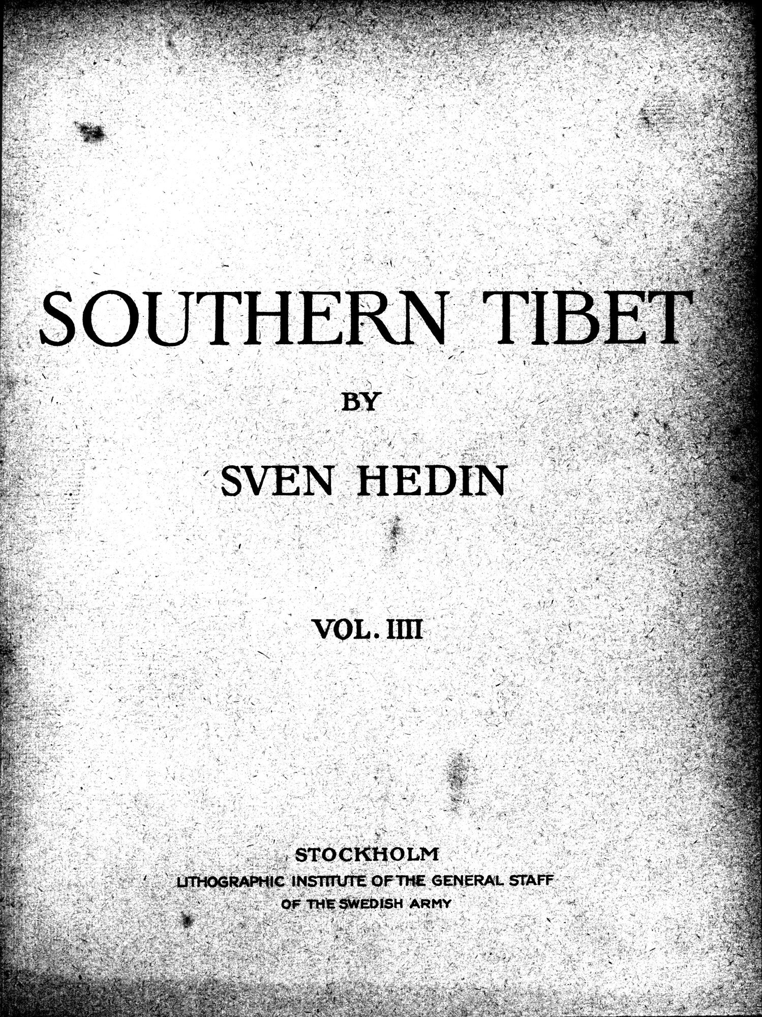 Southern Tibet : vol.4 / 7 ページ（白黒高解像度画像）
