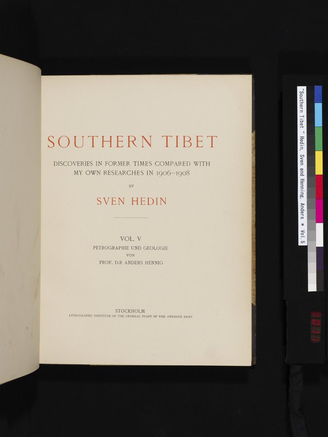 Southern Tibet : vol.5 / 11 ページ（カラー画像）