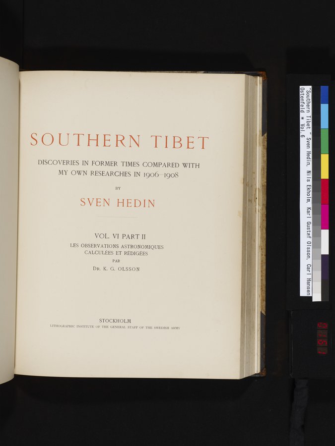 Southern Tibet : vol.6 / 161 ページ（カラー画像）