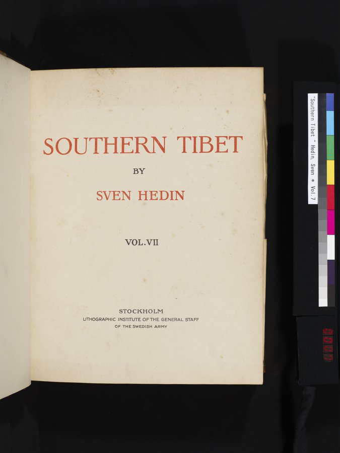 Southern Tibet : vol.7 / 7 ページ（カラー画像）