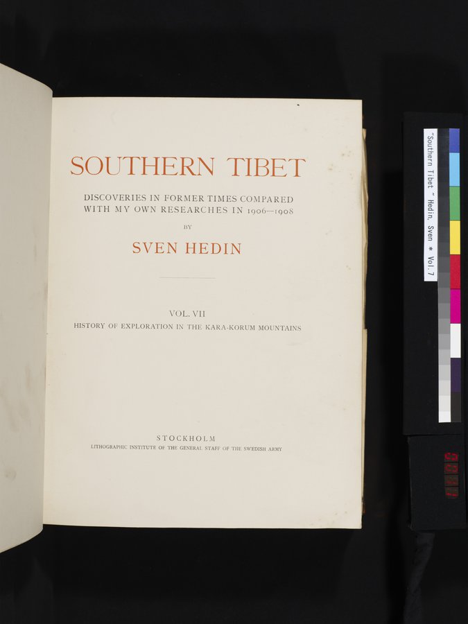 Southern Tibet : vol.7 / 11 ページ（カラー画像）