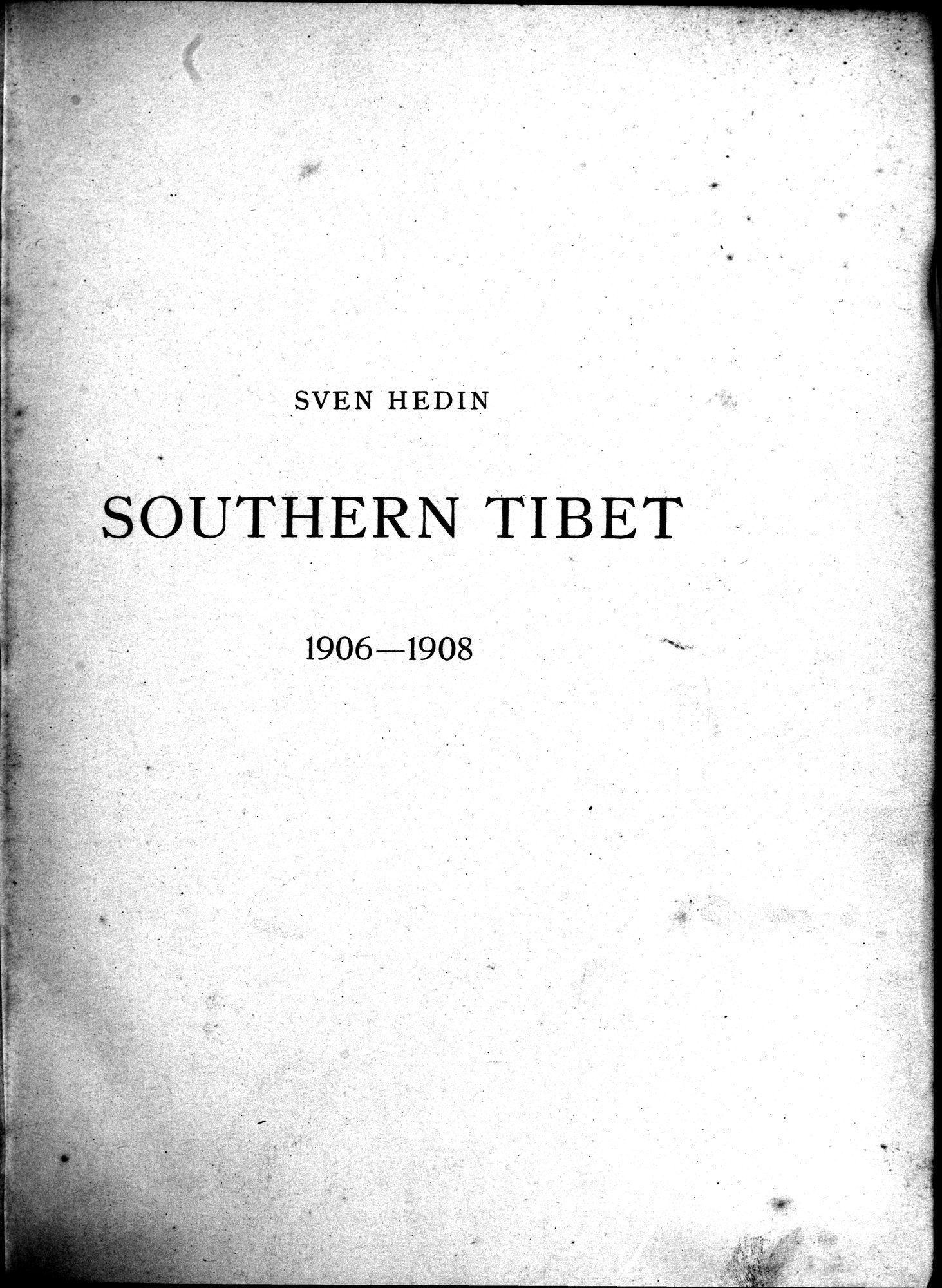 Southern Tibet : vol.7 / 9 ページ（白黒高解像度画像）