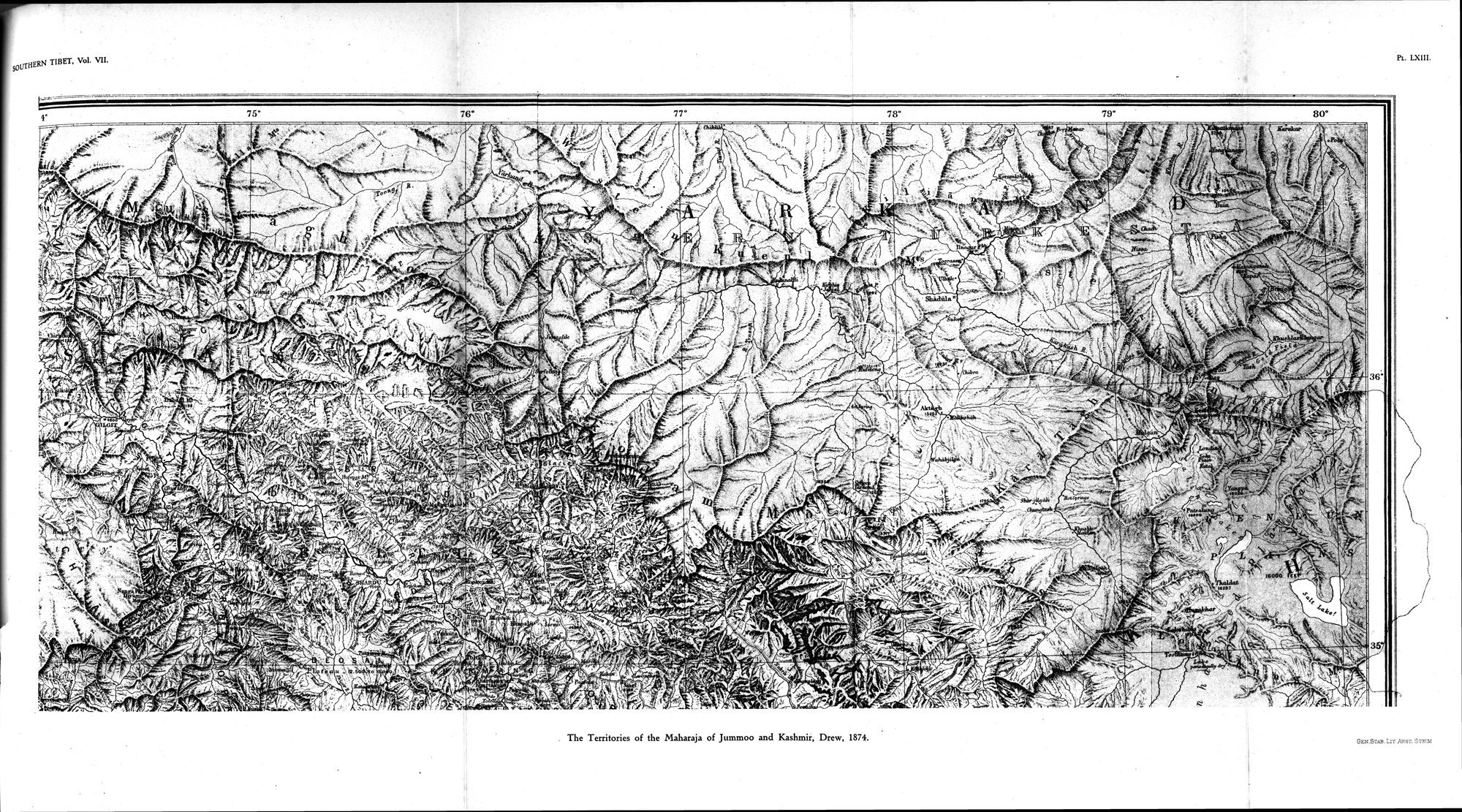 Southern Tibet : vol.7 / 455 ページ（白黒高解像度画像）