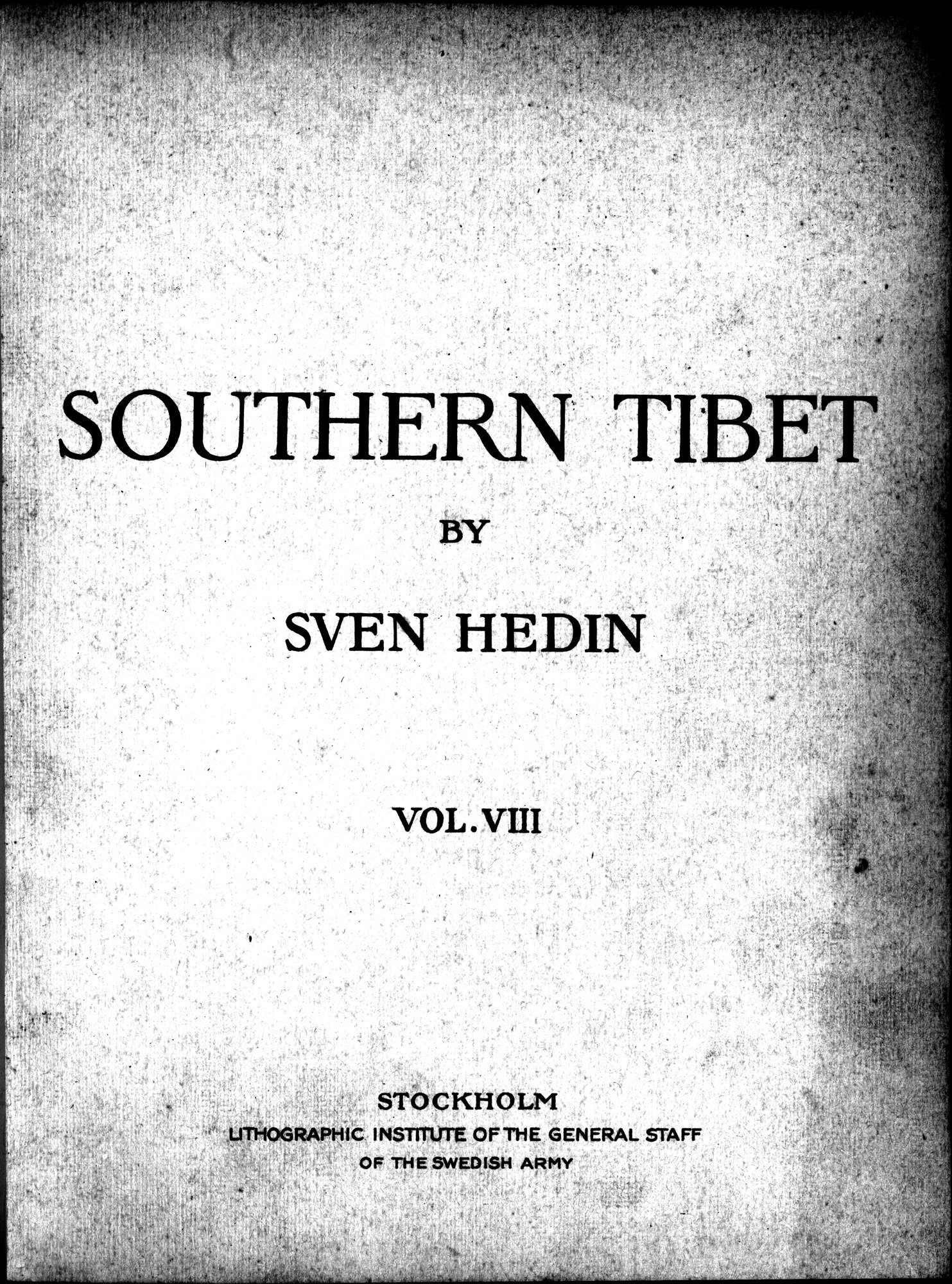 Southern Tibet : vol.8 / 7 ページ（白黒高解像度画像）