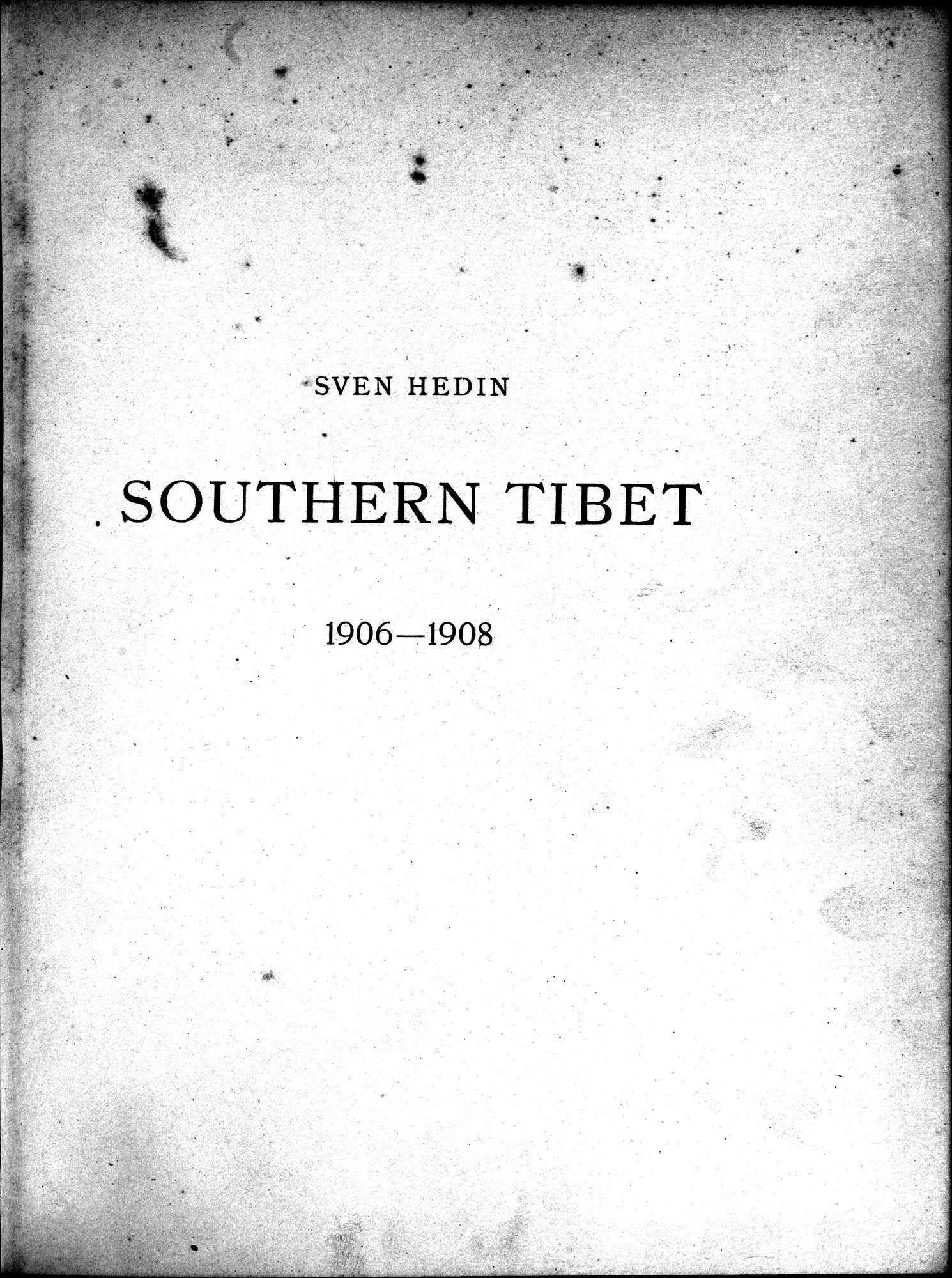 Southern Tibet : vol.8 / 9 ページ（白黒高解像度画像）