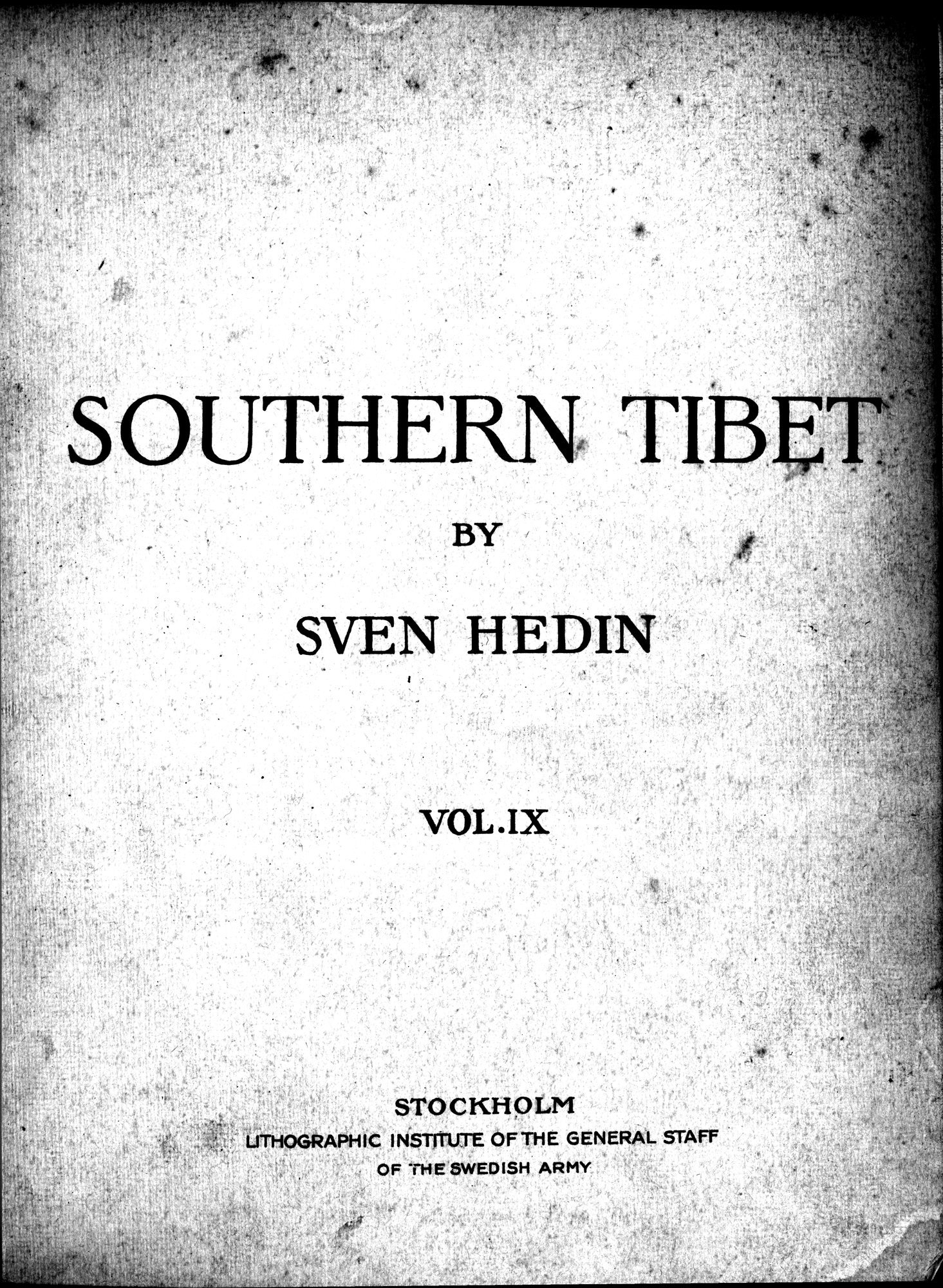 Southern Tibet : vol.9 / 7 ページ（白黒高解像度画像）