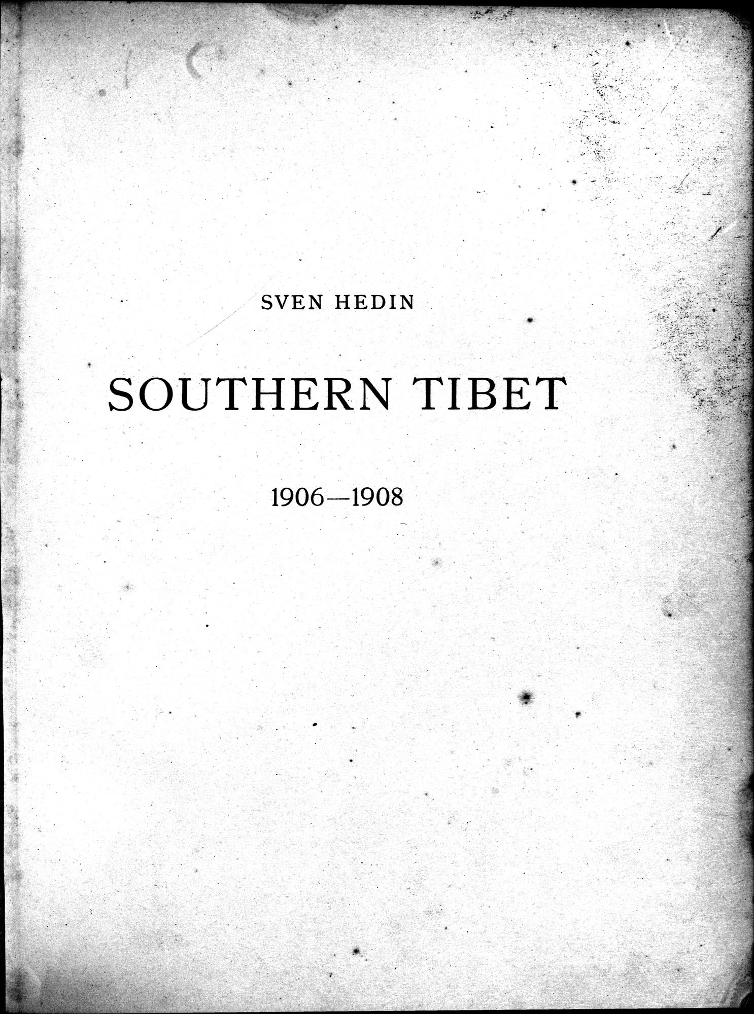 Southern Tibet : vol.9 / 9 ページ（白黒高解像度画像）