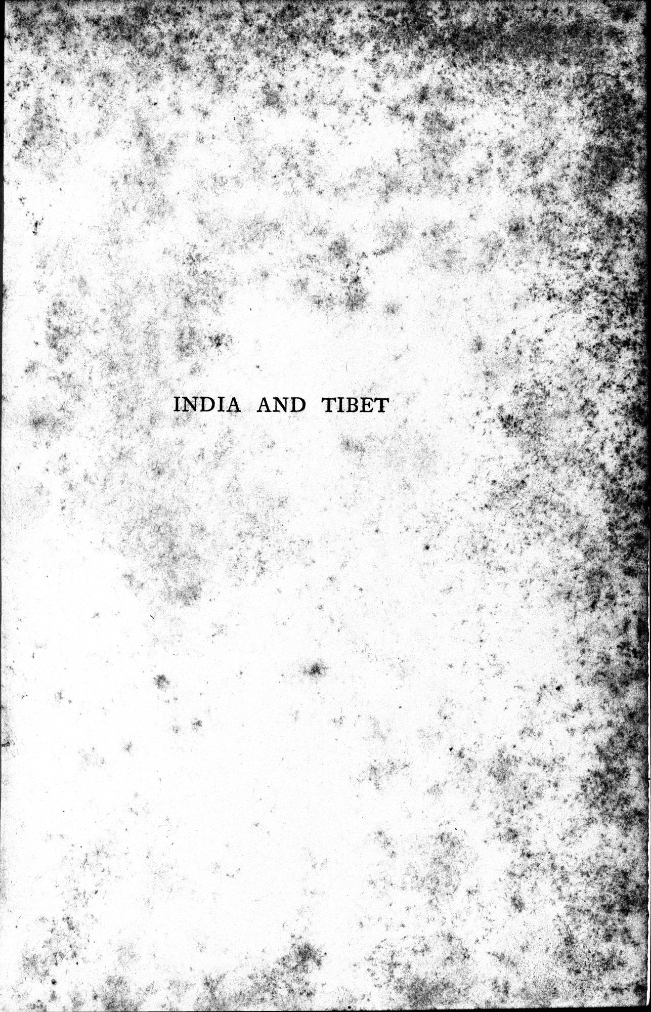 India and Tibet : vol.1 / 5 ページ（白黒高解像度画像）