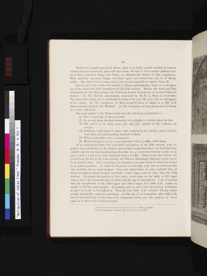 Antiquities of Indian Tibet : vol.1 / 190 ページ（カラー画像）