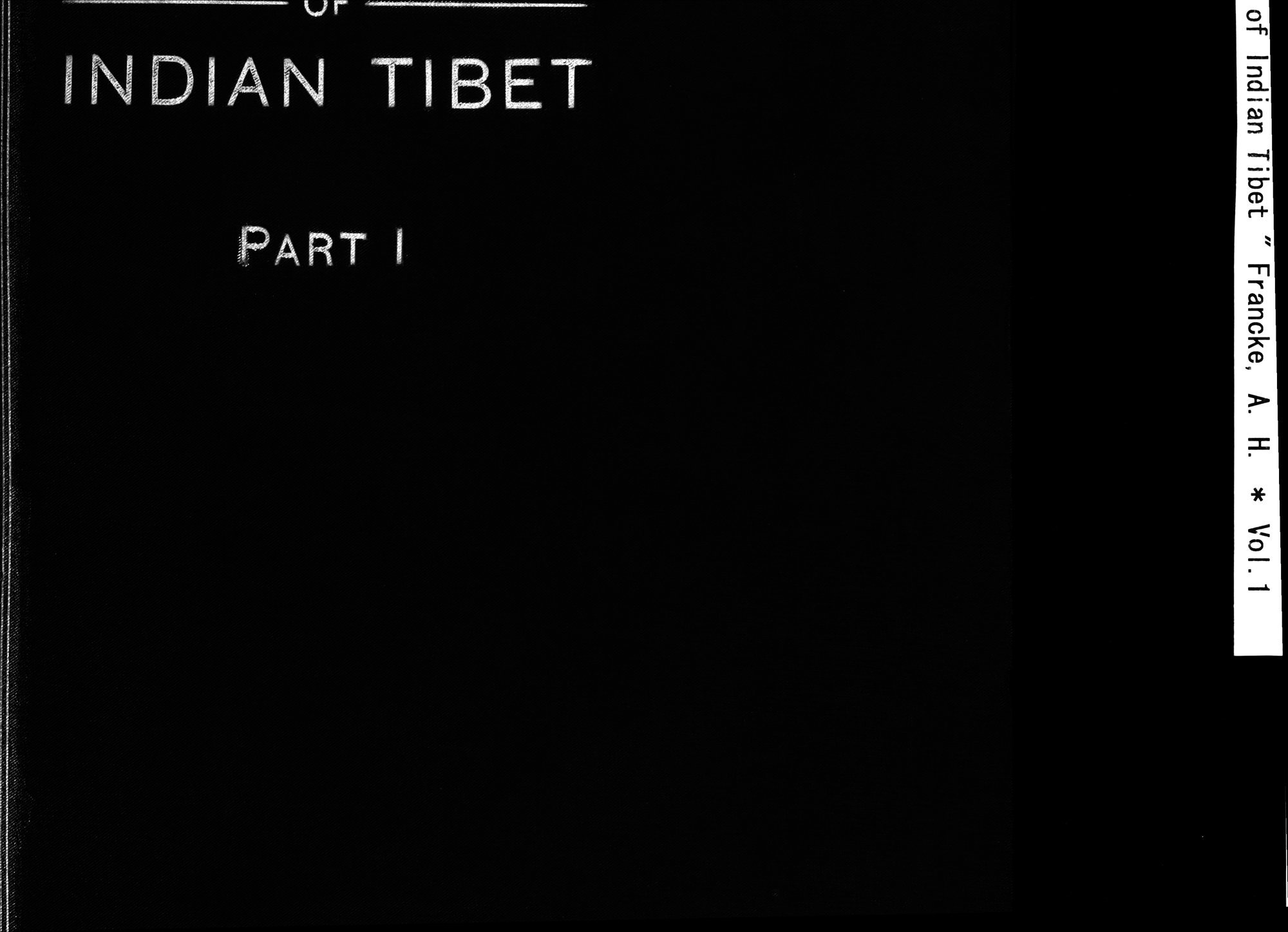 Antiquities of Indian Tibet : vol.1 / 1 ページ（白黒高解像度画像）