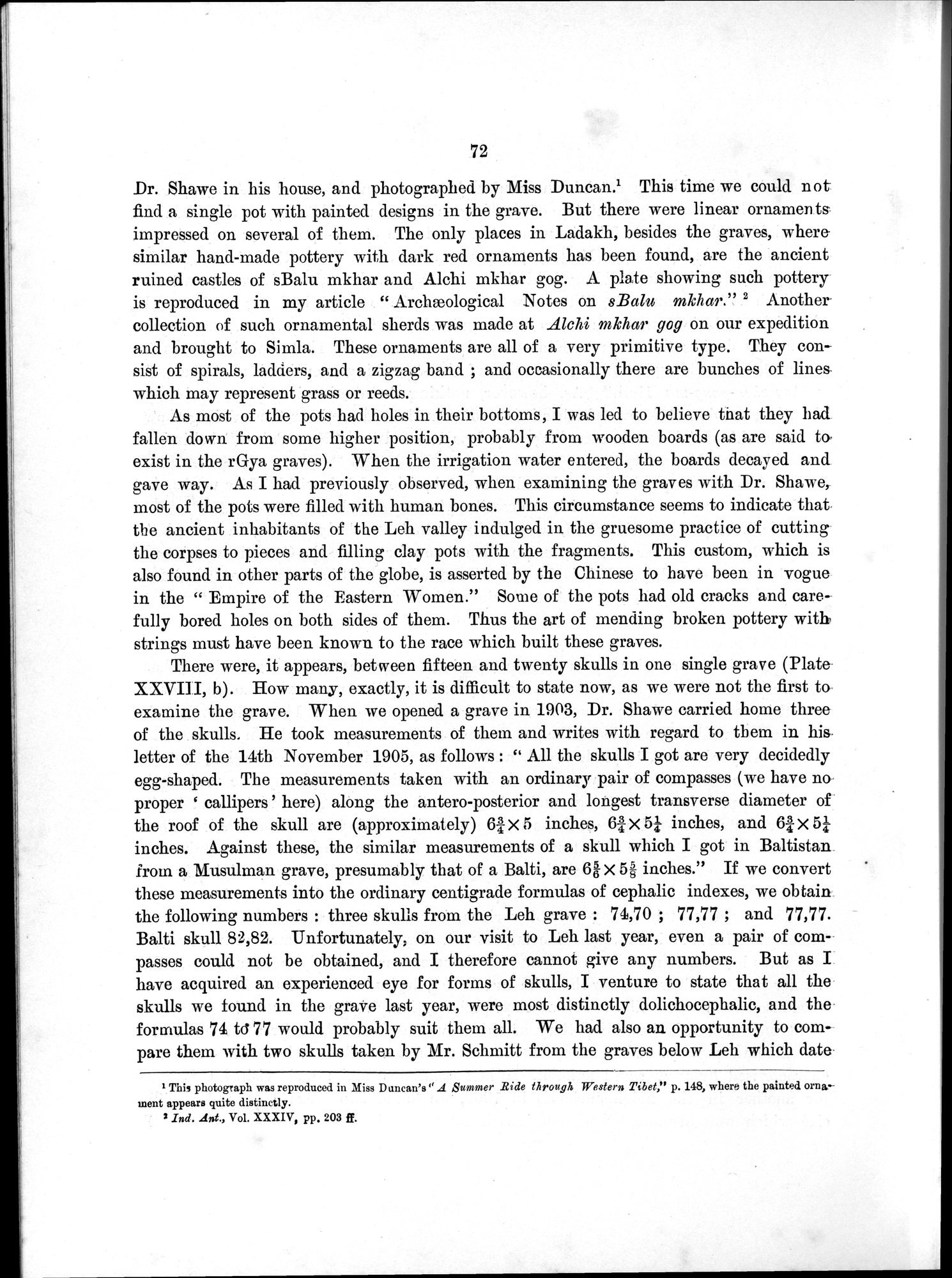 Antiquities of Indian Tibet : vol.1 / 150 ページ（白黒高解像度画像）