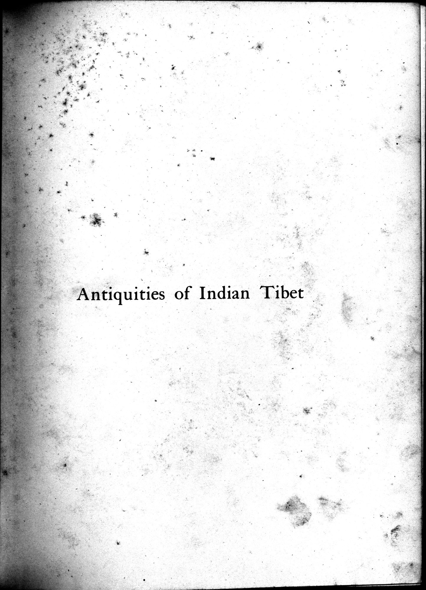 Antiquities of Indian Tibet : vol.2 / 7 ページ（白黒高解像度画像）