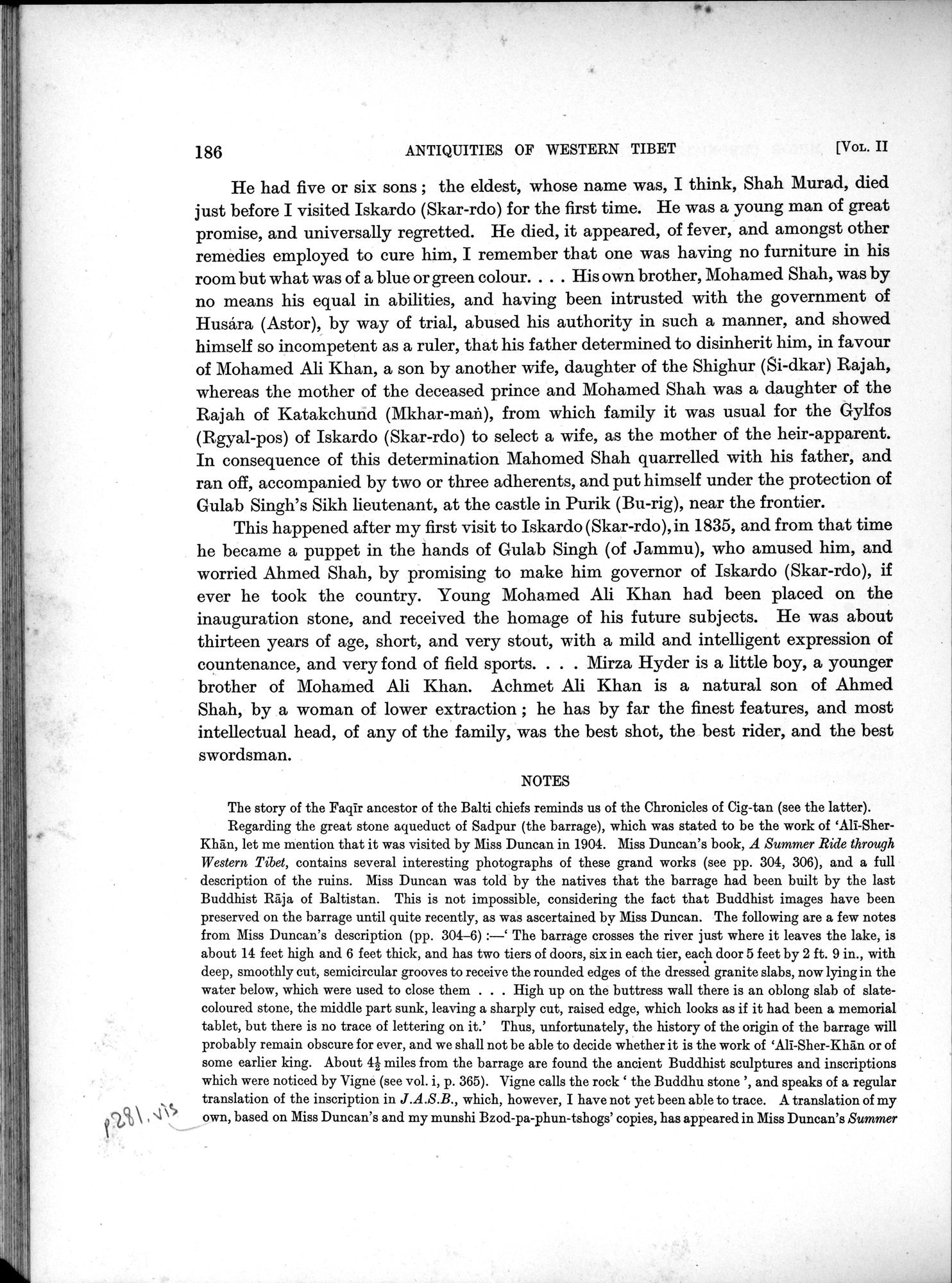 Antiquities of Indian Tibet : vol.2 / 206 ページ（白黒高解像度画像）