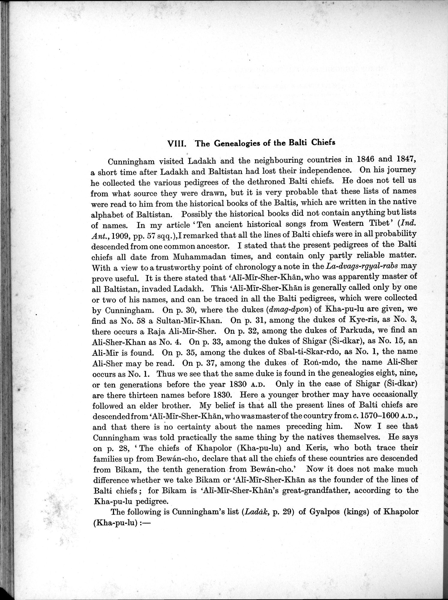Antiquities of Indian Tibet : vol.2 / 208 ページ（白黒高解像度画像）