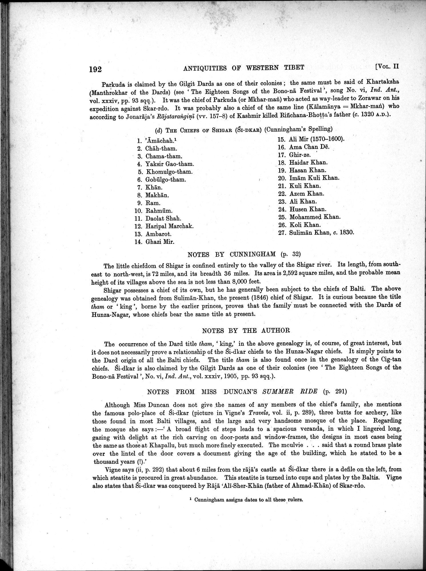 Antiquities of Indian Tibet : vol.2 / 212 ページ（白黒高解像度画像）