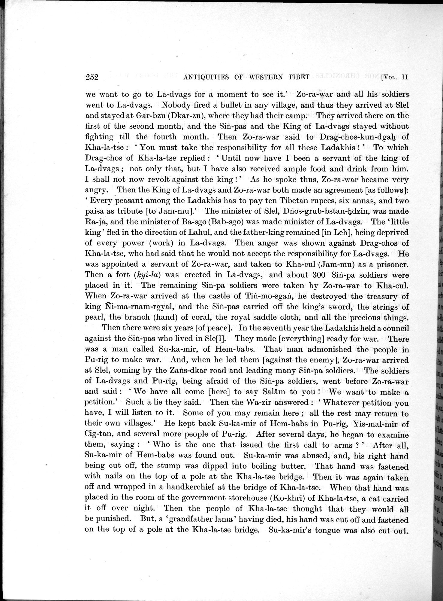 Antiquities of Indian Tibet : vol.2 / 276 ページ（白黒高解像度画像）