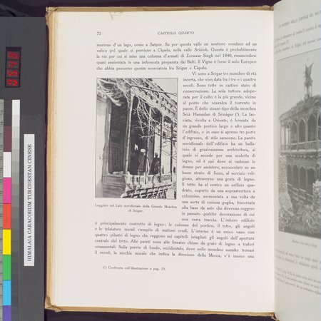 Storia della Spedizione Scientifica Italiana nel Himàlaia, Caracorùm e Turchestàn Cinese(1913-1914) : vol.1 : Page 100