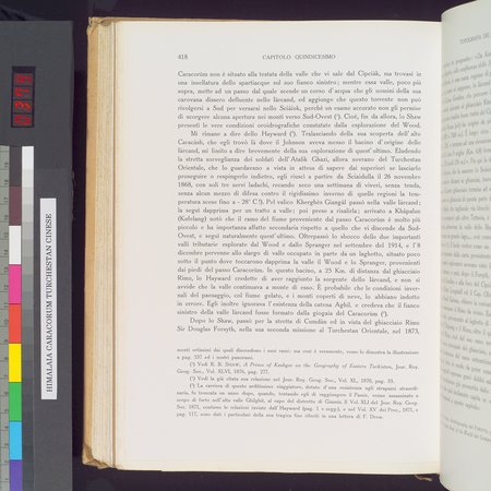 Storia della Spedizione Scientifica Italiana nel Himàlaia, Caracorùm e Turchestàn Cinese(1913-1914) : vol.1 : Page 498