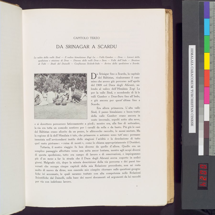 Storia della Spedizione Scientifica Italiana nel Himàlaia, Caracorùm e Turchestàn Cinese(1913-1914) : vol.1 / Page 47 (Color Image)