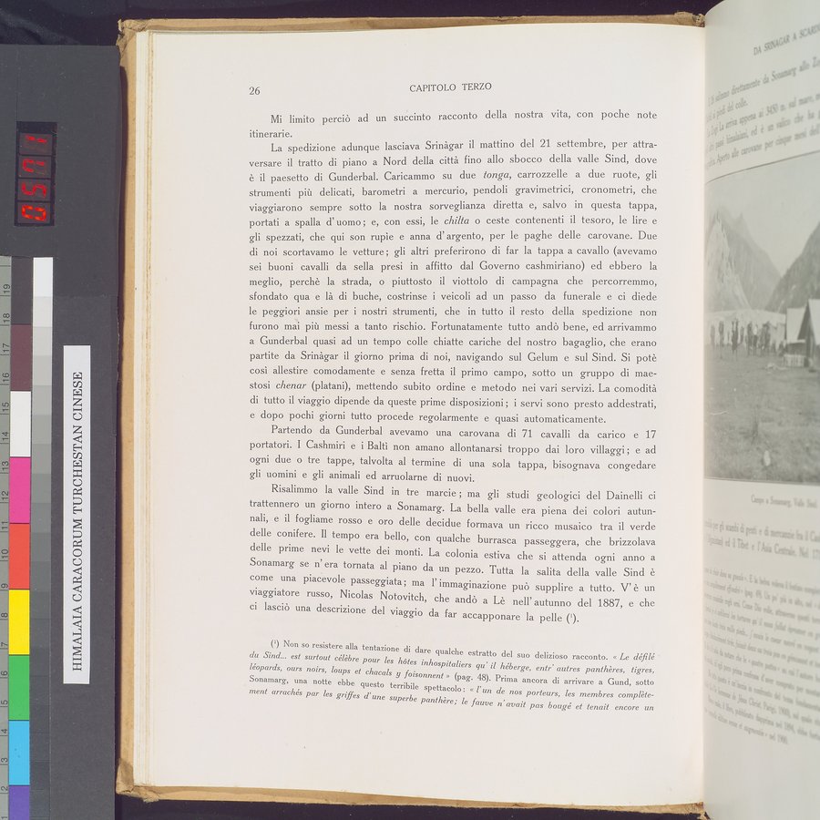 Storia della Spedizione Scientifica Italiana nel Himàlaia, Caracorùm e Turchestàn Cinese(1913-1914) : vol.1 / 48 ページ（カラー画像）