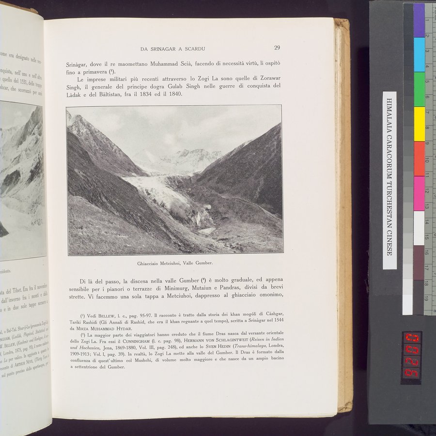 Storia della Spedizione Scientifica Italiana nel Himàlaia, Caracorùm e Turchestàn Cinese(1913-1914) : vol.1 / 51 ページ（カラー画像）