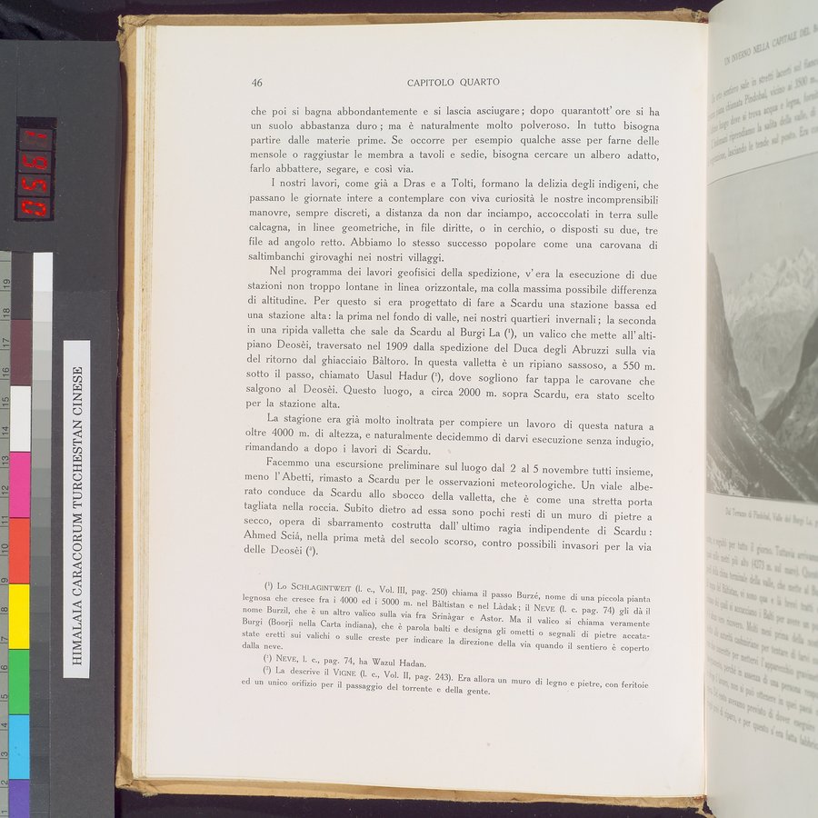 Storia della Spedizione Scientifica Italiana nel Himàlaia, Caracorùm e Turchestàn Cinese(1913-1914) : vol.1 / 68 ページ（カラー画像）