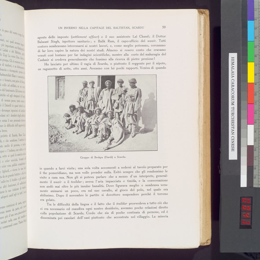 Storia della Spedizione Scientifica Italiana nel Himàlaia, Caracorùm e Turchestàn Cinese(1913-1914) : vol.1 / 85 ページ（カラー画像）