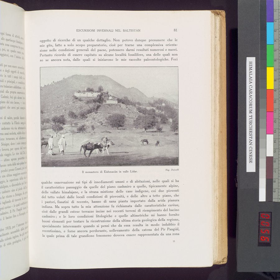 Storia della Spedizione Scientifica Italiana nel Himàlaia, Caracorùm e Turchestàn Cinese(1913-1914) : vol.1 / 111 ページ（カラー画像）