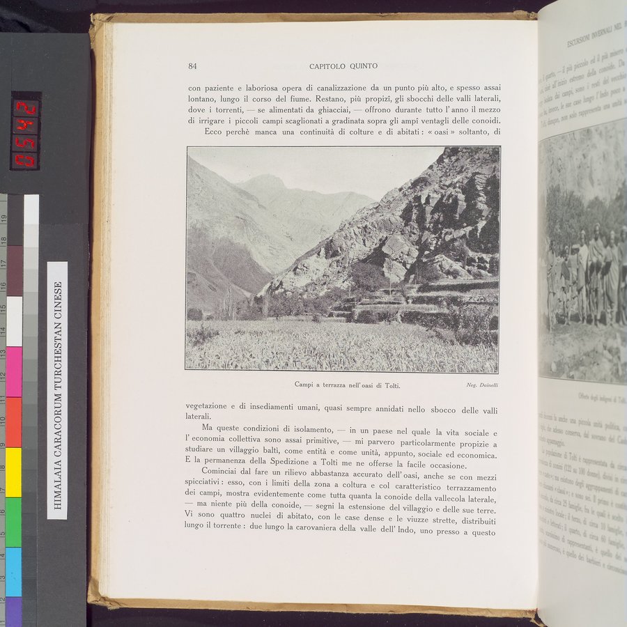 Storia della Spedizione Scientifica Italiana nel Himàlaia, Caracorùm e Turchestàn Cinese(1913-1914) : vol.1 / 114 ページ（カラー画像）