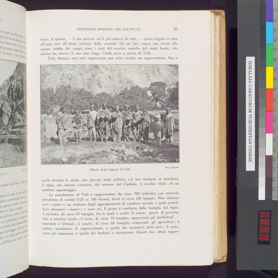 Storia della Spedizione Scientifica Italiana nel Himàlaia, Caracorùm e Turchestàn Cinese(1913-1914) : vol.1 / 115 ページ（カラー画像）