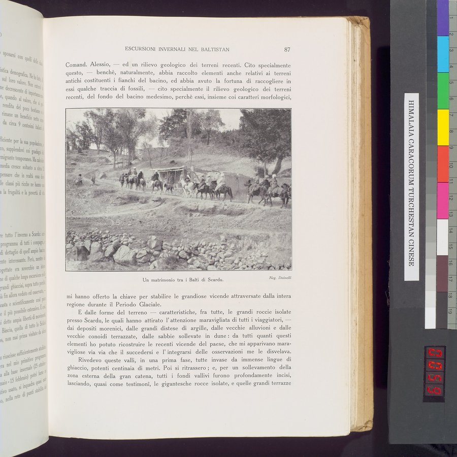 Storia della Spedizione Scientifica Italiana nel Himàlaia, Caracorùm e Turchestàn Cinese(1913-1914) : vol.1 / Page 117 (Color Image)
