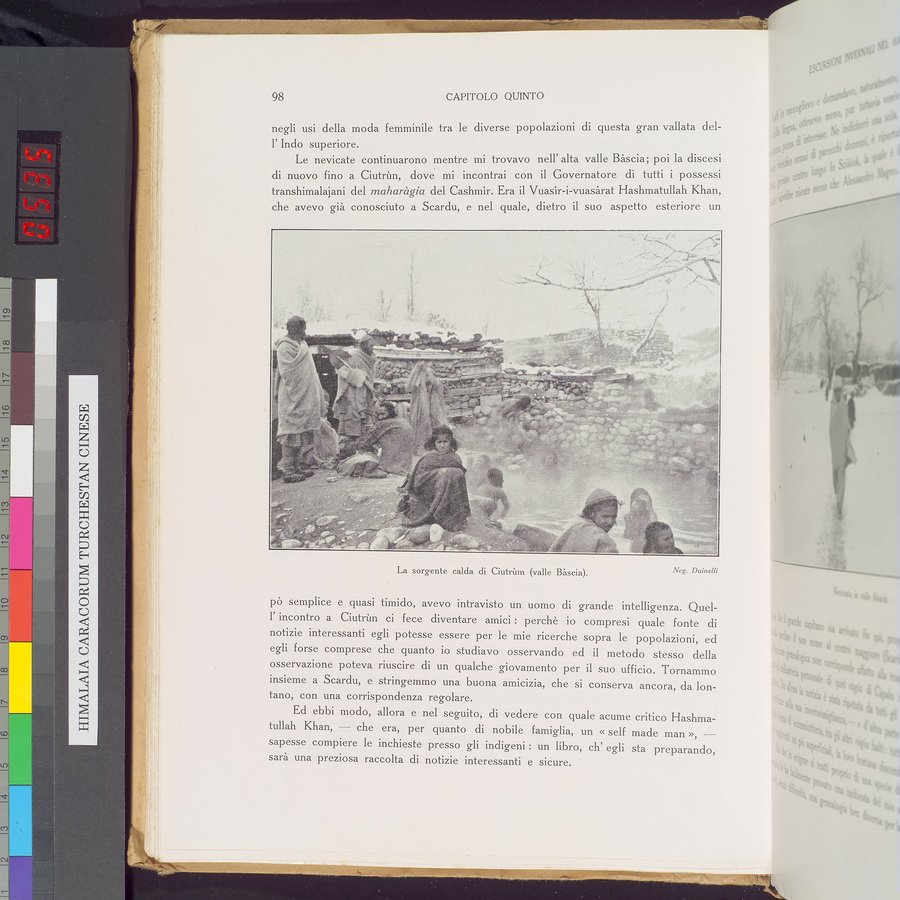 Storia della Spedizione Scientifica Italiana nel Himàlaia, Caracorùm e Turchestàn Cinese(1913-1914) : vol.1 / Page 128 (Color Image)