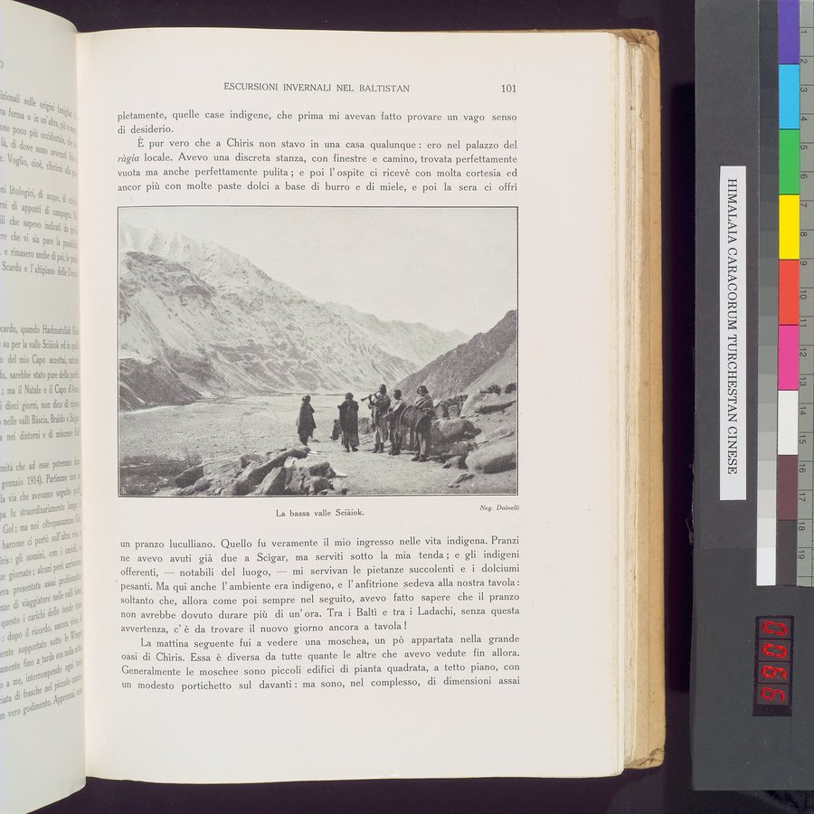 Storia della Spedizione Scientifica Italiana nel Himàlaia, Caracorùm e Turchestàn Cinese(1913-1914) : vol.1 / Page 131 (Color Image)
