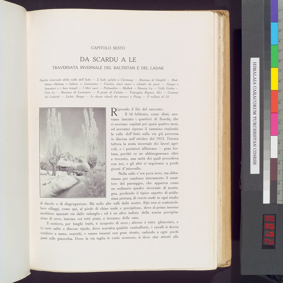 Storia della Spedizione Scientifica Italiana nel Himàlaia, Caracorùm e Turchestàn Cinese(1913-1914) : vol.1 / 143 ページ（カラー画像）