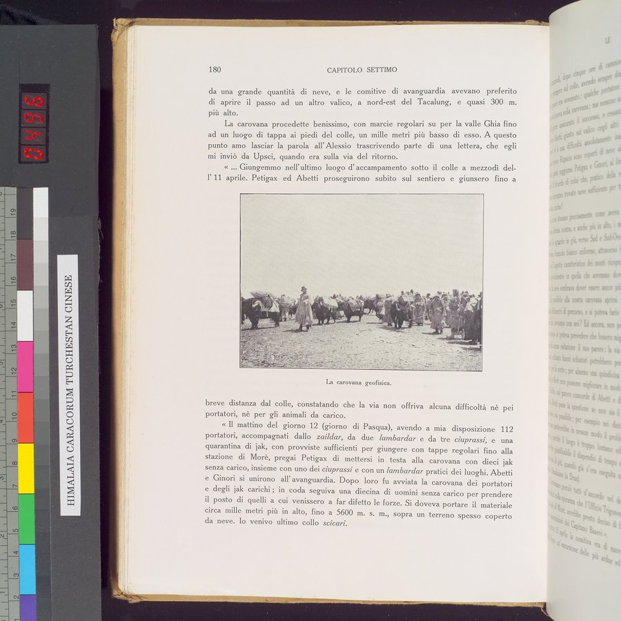 Storia della Spedizione Scientifica Italiana nel Himàlaia, Caracorùm e Turchestàn Cinese(1913-1914) : vol.1 / Page 222 (Color Image)