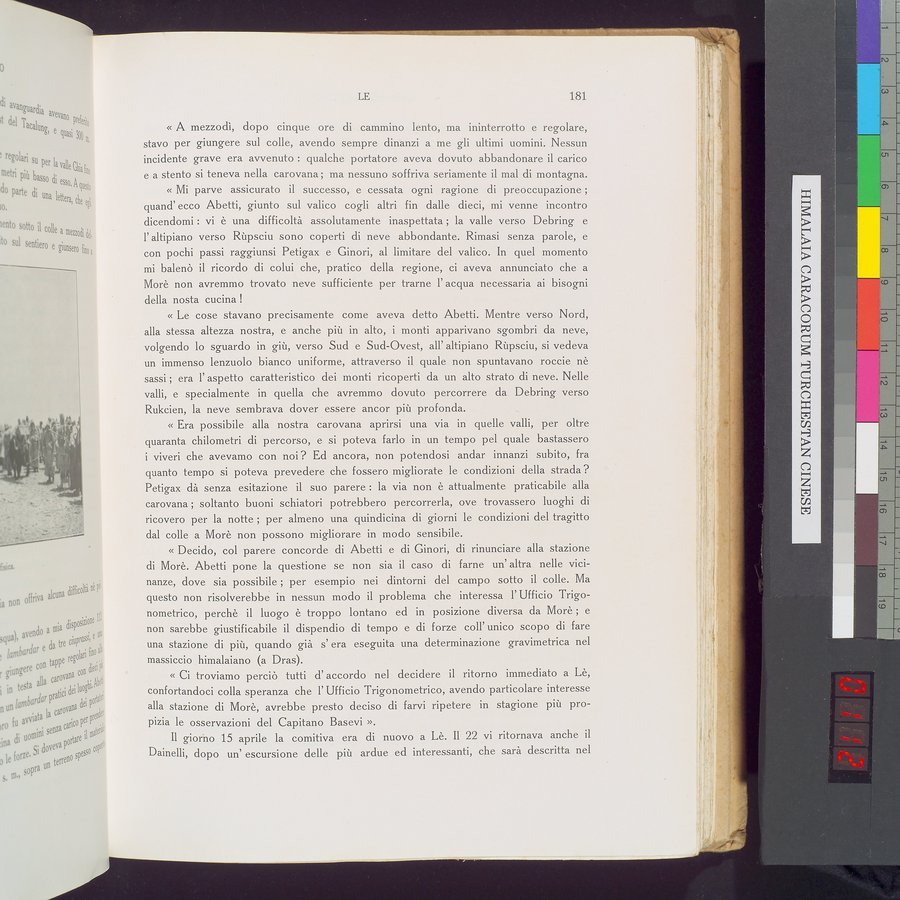 Storia della Spedizione Scientifica Italiana nel Himàlaia, Caracorùm e Turchestàn Cinese(1913-1914) : vol.1 / Page 223 (Color Image)