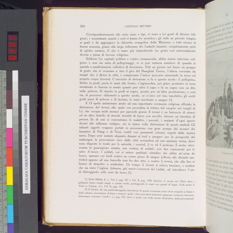 Storia della Spedizione Scientifica Italiana nel Himàlaia, Caracorùm e Turchestàn Cinese(1913-1914) : vol.1 / Page 246 (Color Image)