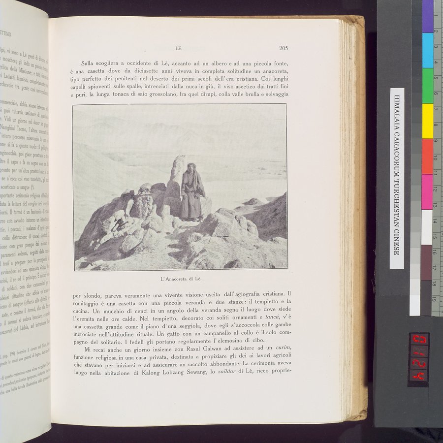 Storia della Spedizione Scientifica Italiana nel Himàlaia, Caracorùm e Turchestàn Cinese(1913-1914) : vol.1 / 247 ページ（カラー画像）