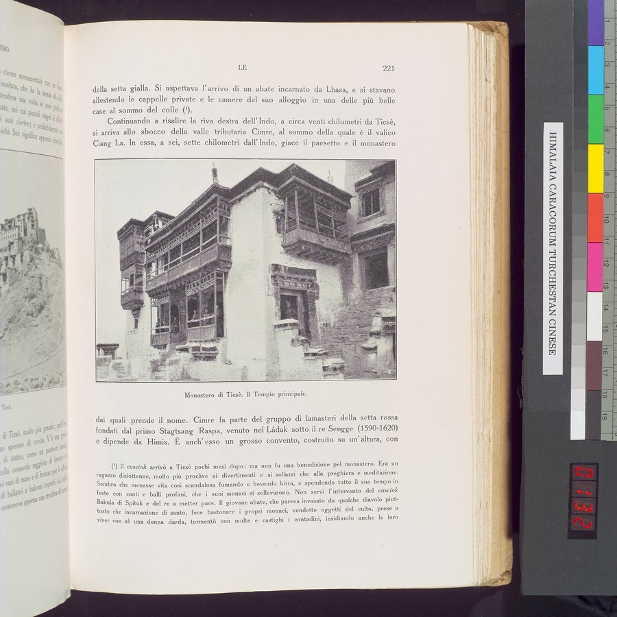 Storia della Spedizione Scientifica Italiana nel Himàlaia, Caracorùm e Turchestàn Cinese(1913-1914) : vol.1 / 263 ページ（カラー画像）
