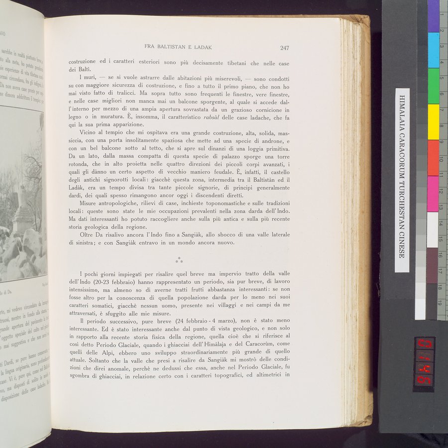 Storia della Spedizione Scientifica Italiana nel Himàlaia, Caracorùm e Turchestàn Cinese(1913-1914) : vol.1 / 291 ページ（カラー画像）